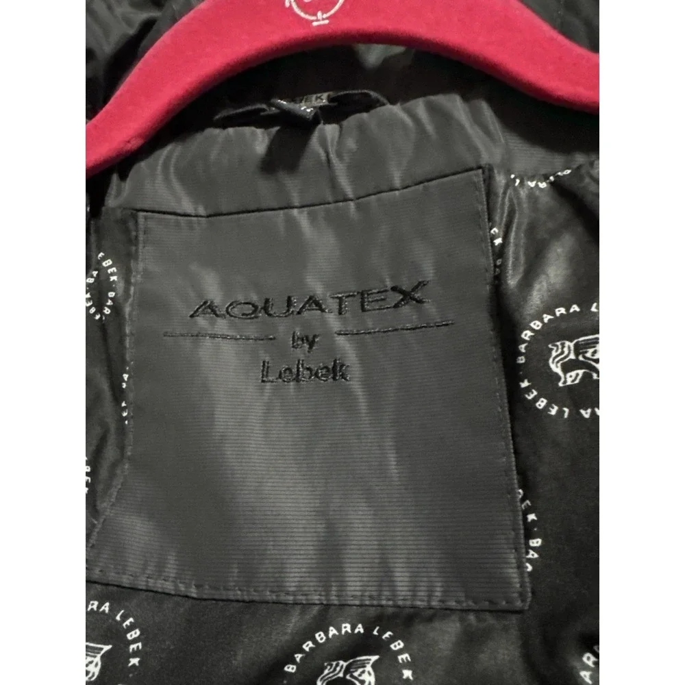 Aquatex By Lebek Jacket Women's SZ 40/US 12 Black Waterproof‎ Windproof